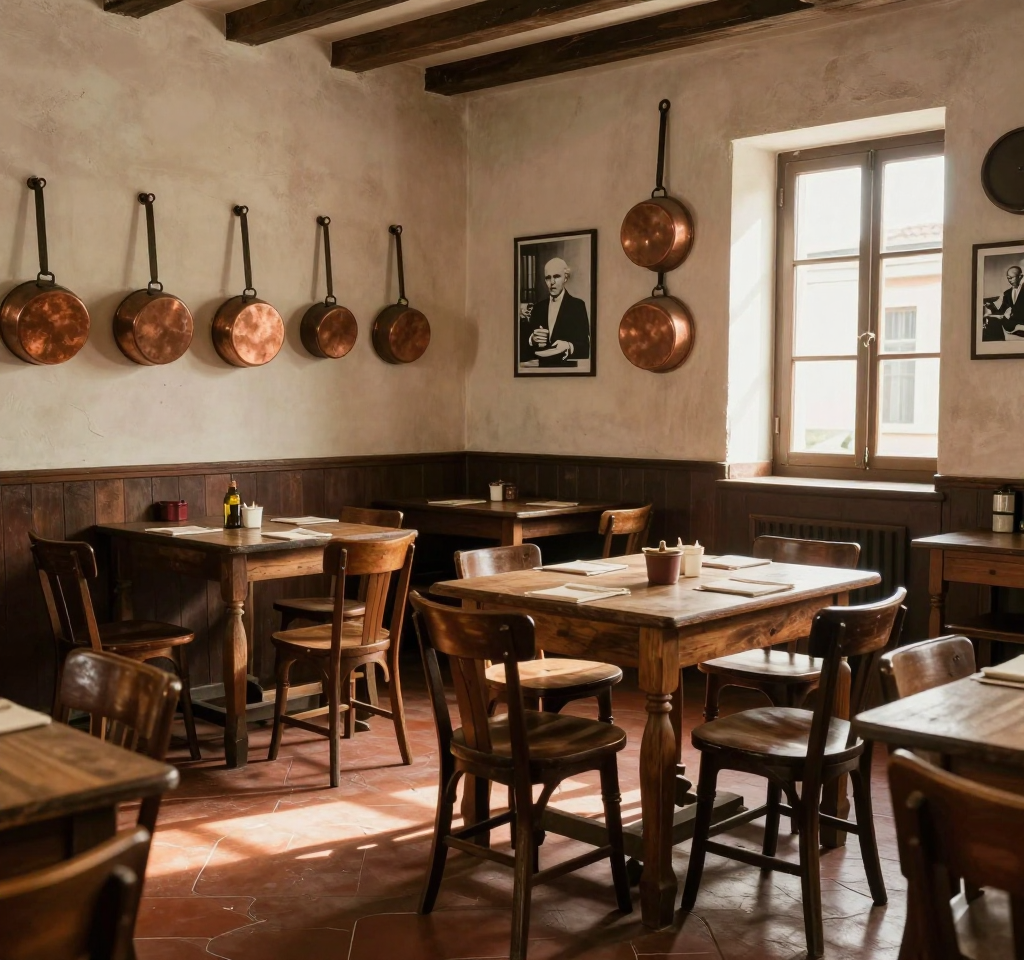 Interno storico della trattoria